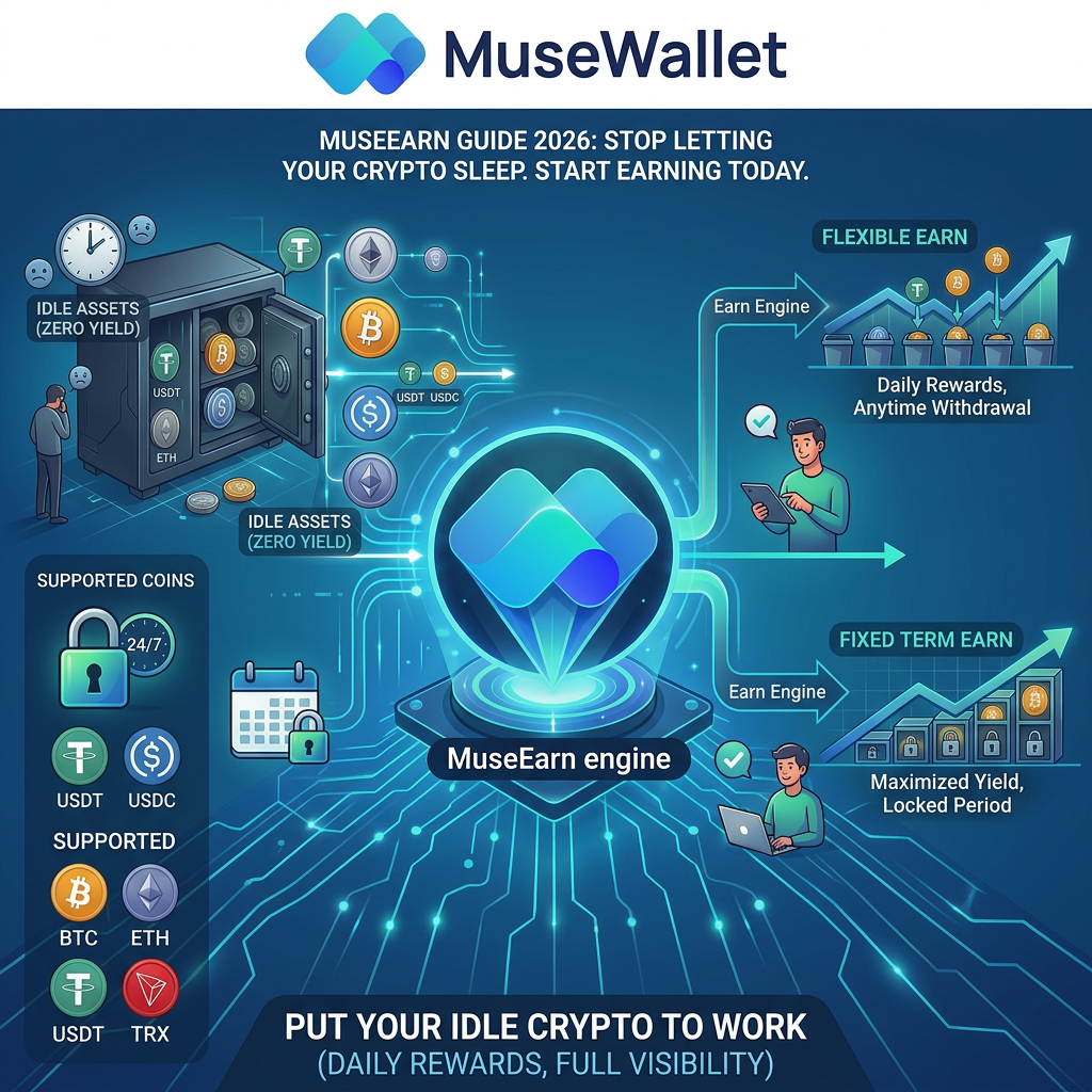 What Is MuseEarn? How to Make Your Idle Crypto Work for You