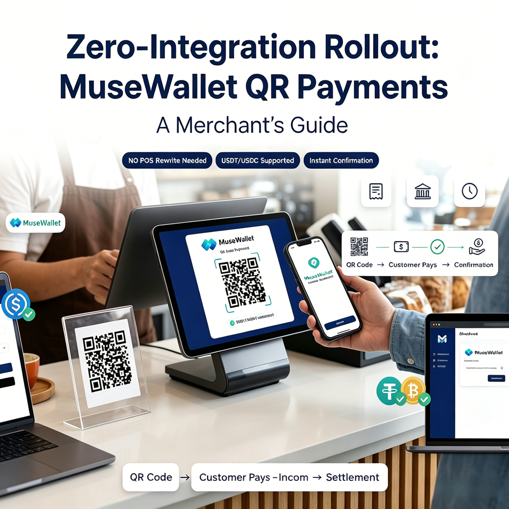 Zero-Integration Rollout: A Merchant’s Guide to MuseWallet QR Payments (with Risk and Tax Notes)